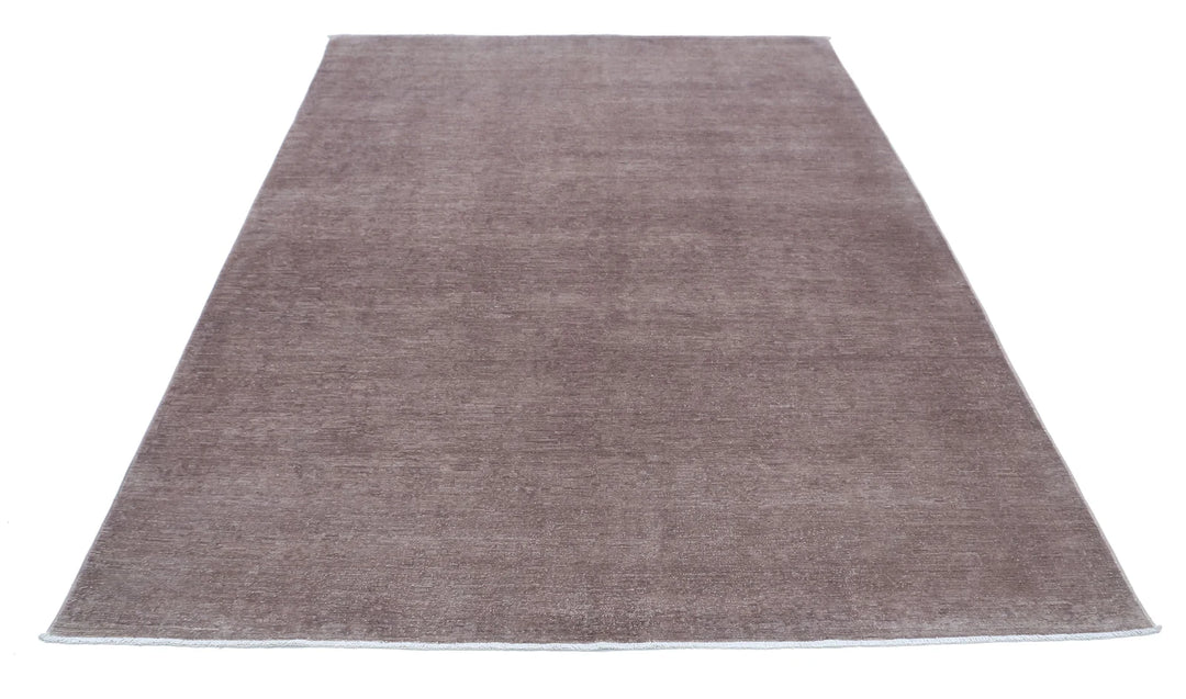 Afghan Overdye Rug 6' 1" x 8' 4" Hand-Knotted | No. AT41284
