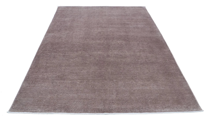 Afghan Overdye Rug 6' 1" x 8' 4" Hand-Knotted | No. AT41284