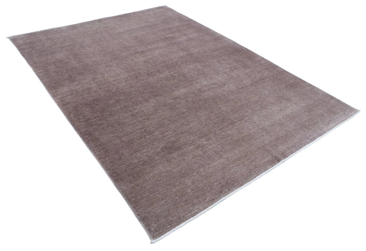 Afghan Overdye Rug 6' 1" x 8' 4" Hand-Knotted | No. AT41284
