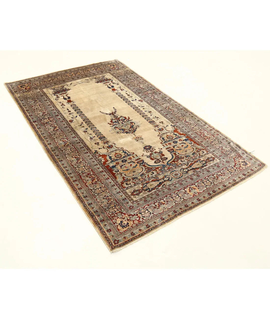 Persian Haji Jalili Rug 4' 2" x 6' 5" Hand-Knotted | No. AT41338