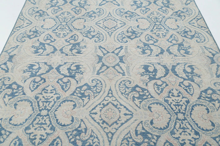 Afghan Oriental Rug 6' 0" x 7' 11" Hand-Knotted | No. AT41374