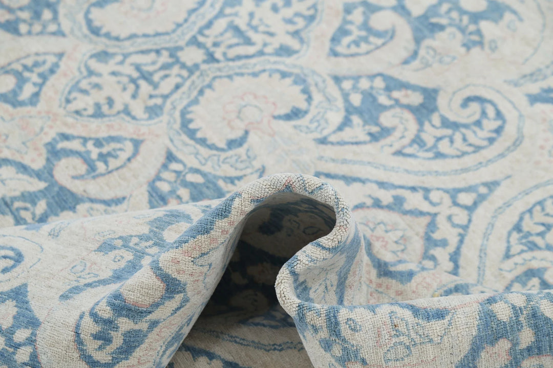 Afghan Oriental Rug 6' 0" x 7' 11" Hand-Knotted | No. AT41374
