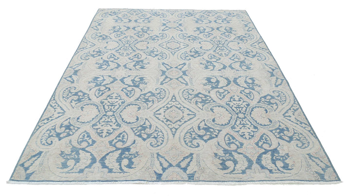 Afghan Oriental Rug 6' 0" x 7' 11" Hand-Knotted | No. AT41374