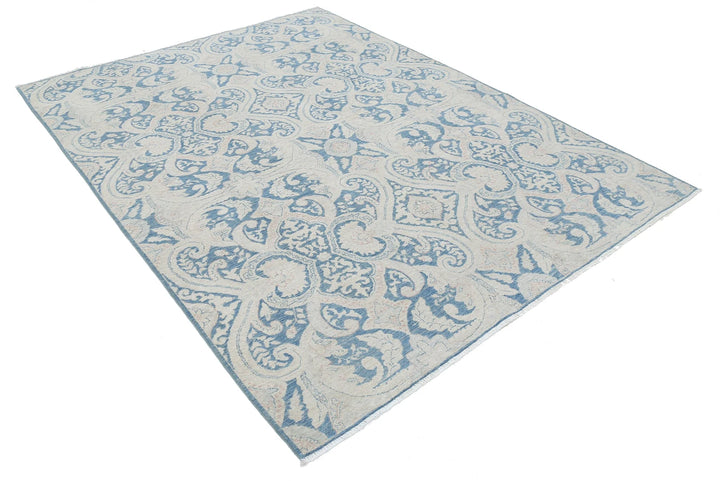 Afghan Oriental Rug 6' 0" x 7' 11" Hand-Knotted | No. AT41374