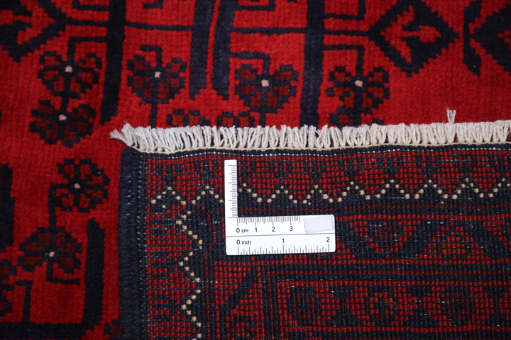 Red Afghan Khal Muhammadi Rug 9' 9" x 12' 11" Hand-Knotted | No. AT41506