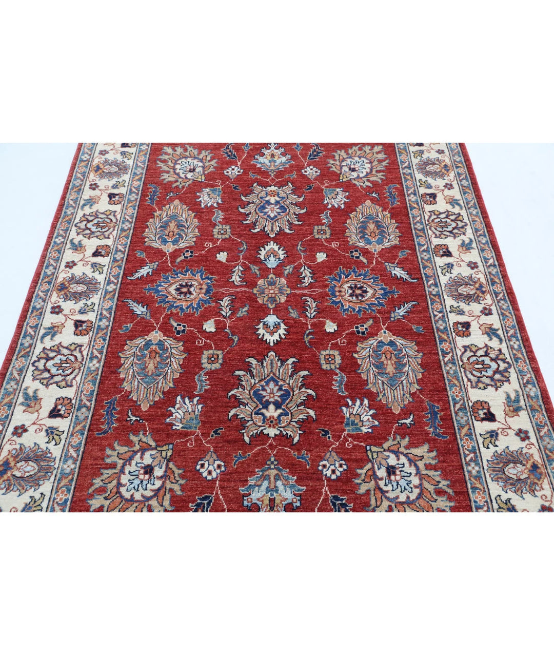 Afghan Ziegler Farhan Rug 4' 10" x 6' 6" Hand-Knotted | No. AT41541