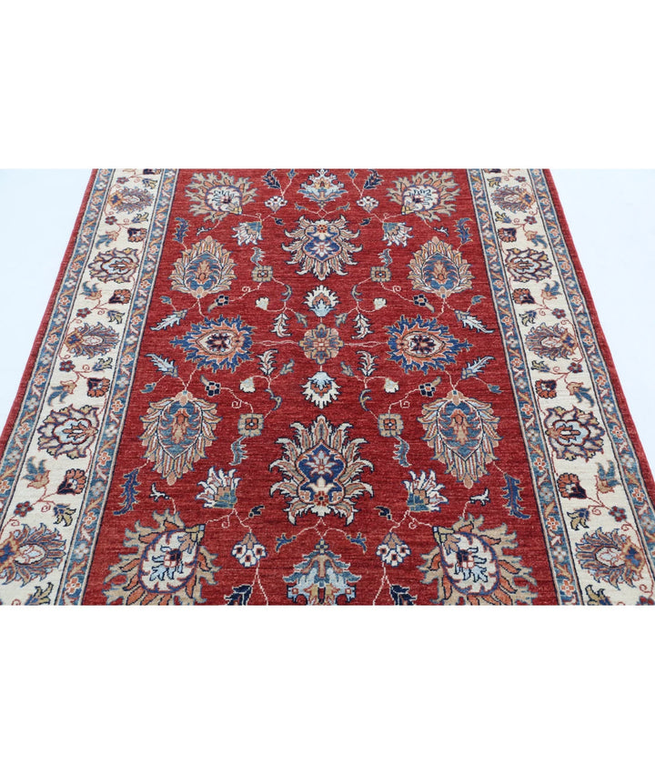 Afghan Ziegler Farhan Rug 4' 10" x 6' 6" Hand-Knotted | No. AT41541