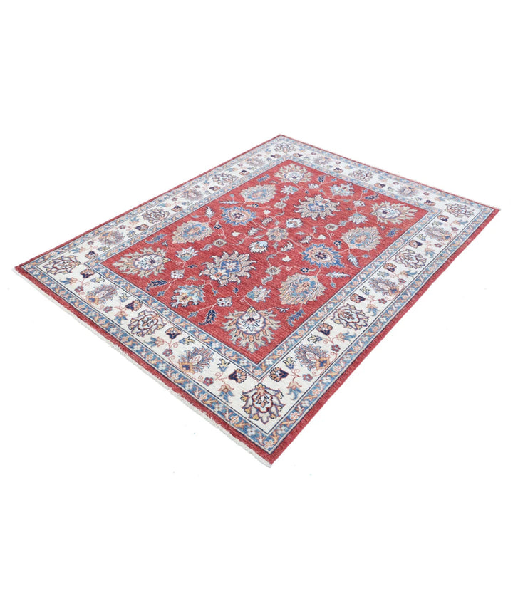 Afghan Ziegler Farhan Rug 4' 10" x 6' 6" Hand-Knotted | No. AT41541