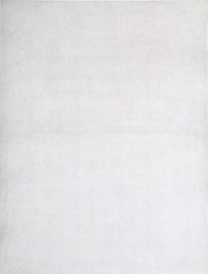 Ivory Afghan Serenity Rug 14' 7" x 18' 11" Hand-Knotted | No. AT41592