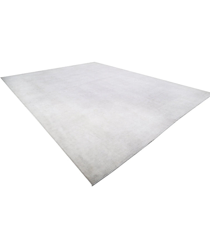 Ivory Afghan Serenity Rug 14' 7" x 18' 11" Hand-Knotted | No. AT41592