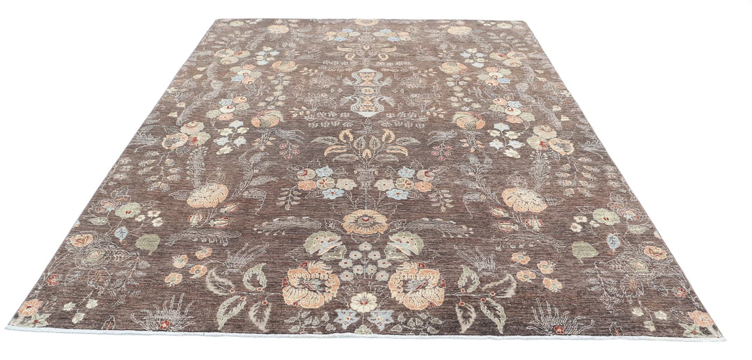 Afghan Oriental Rug 7' 10" x 9' 10" Hand-Knotted | No. AT41600