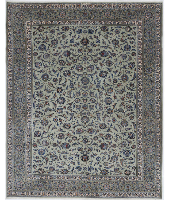 Persian Kashan Rug 9' 11" x 11' 6" Hand-Knotted | No. AT41670