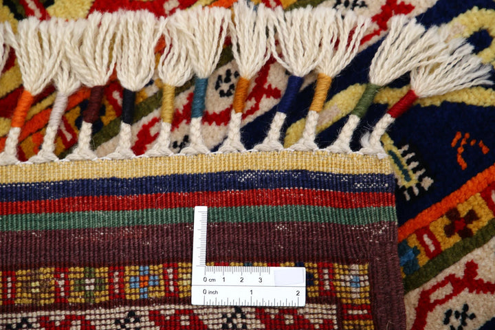 Afghan Shaal Rug 4' 1" x 7' 7" Hand-Knotted | No. AT41683