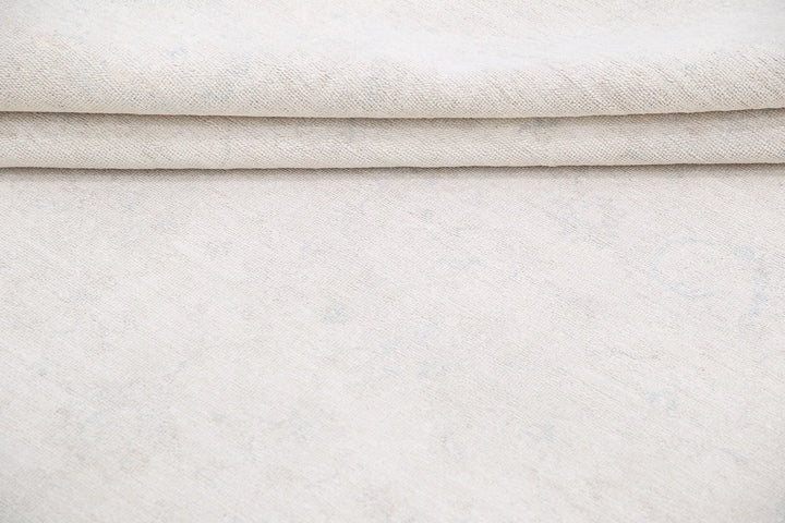 Ivory Afghan Serenity Rug 5' 7" x 7' 8" Hand-Knotted | No. AT41791
