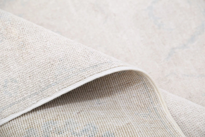 Ivory Afghan Serenity Rug 5' 7" x 7' 8" Hand-Knotted | No. AT41791