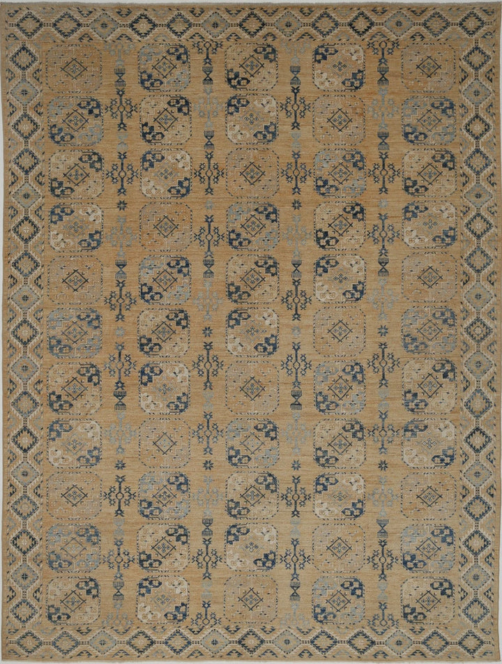 Afghan Oushak Rug 12' 10" x 17' 2" Hand-Knotted | No. AT41842