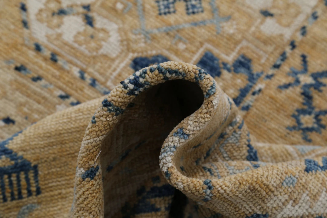 Afghan Oushak Rug 12' 10" x 17' 2" Hand-Knotted | No. AT41842