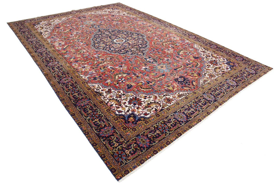 Persian Heriz Rug 8' 2" x 11' 8" Hand-Knotted | No. AT41868