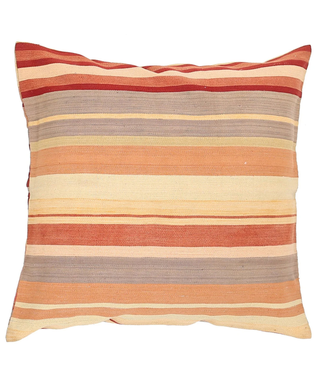 Pakistani Modern Stripe Pillow 3' 0" x 3' 0" Hand-Knotted | No. AT41885