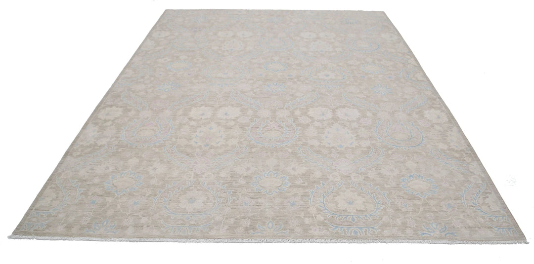 Afghan Oriental Rug 7' 11" x 9' 9" Hand-Knotted | No. AT41897