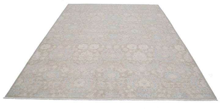 Afghan Oriental Rug 7' 11" x 9' 9" Hand-Knotted | No. AT41897