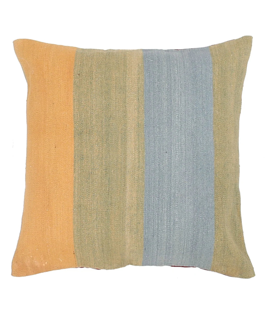 Pakistani Modern Stripe Pillow 2' 2" x 2' 2" Hand-Knotted | No. AT42035