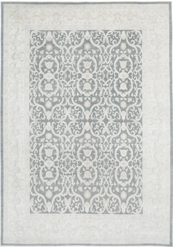 Afghan Serenity Rug 8' 9" x 12' 6" Hand-Knotted | No. AT42046