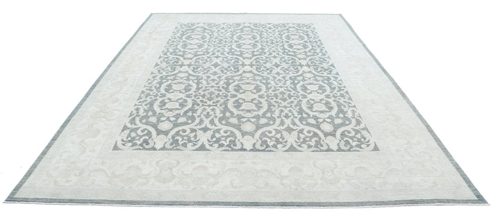 Afghan Serenity Rug 8' 9" x 12' 6" Hand-Knotted | No. AT42046
