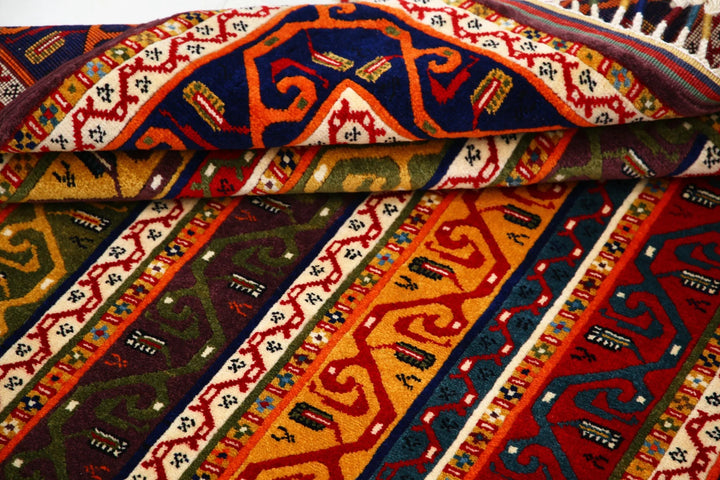 Afghan Shaal Rug 4' 5" x 6' 3" Hand-Knotted | No. AT42050