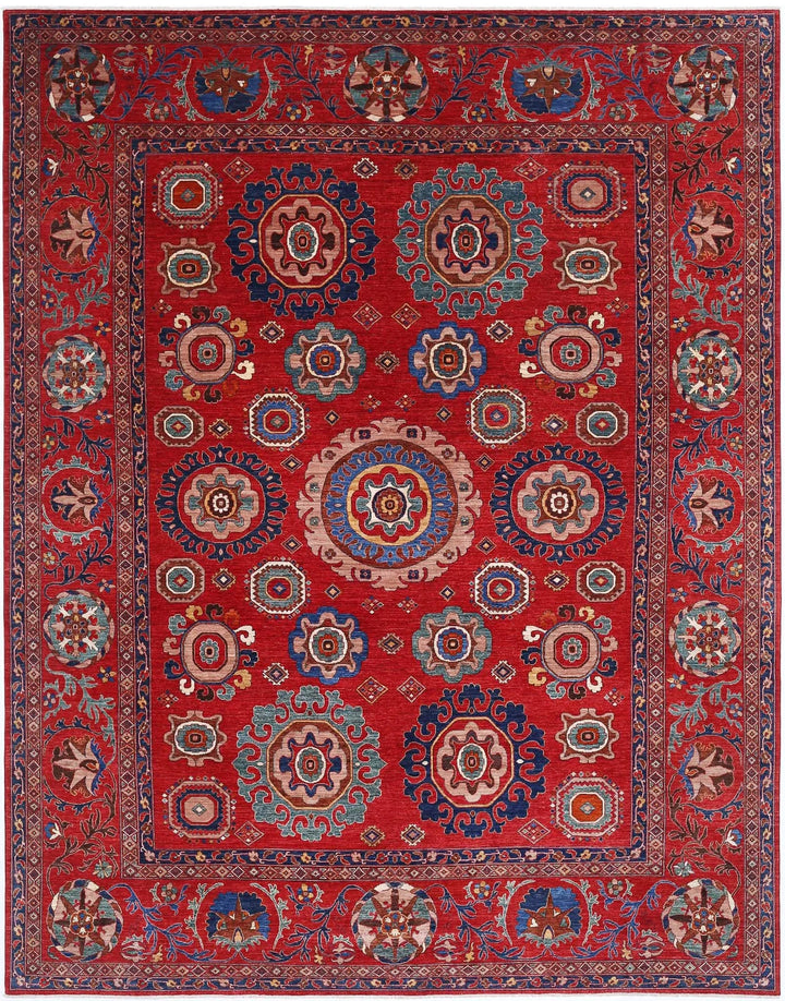 Afghan Humna Rug 13' 3" x 16' 7" Hand-Knotted | No. AT42176