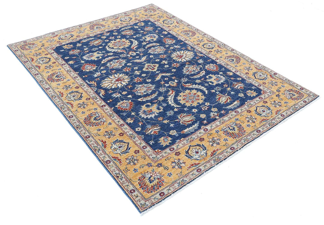 Afghan Ziegler Farhan Rug 4'11" x 6'0" Hand-Knotted | No. AT42241