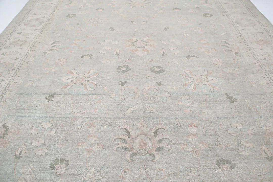 Afghan Serenity Rug 10' 8" x 14' 4" Hand-Knotted | No. AT42261