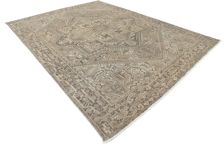 Persian Heriz Rug 9' 4" x 12' 8" Hand-Knotted | No. AT42319