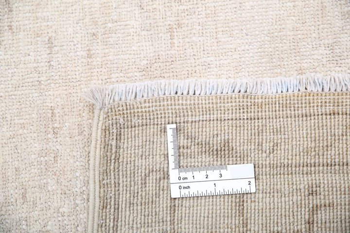 Ivory Afghan Serenity Rug 5'11" x 8'5" Hand-Knotted | No. AT42354