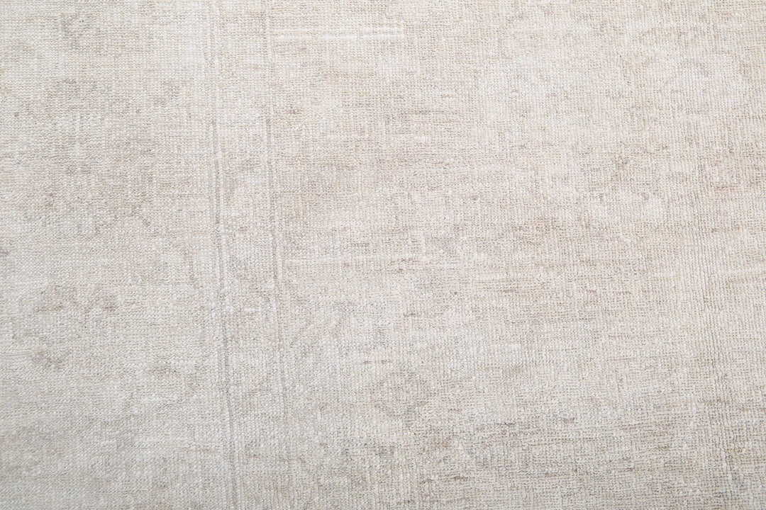 Ivory Afghan Serenity Rug 5'11" x 8'5" Hand-Knotted | No. AT42354