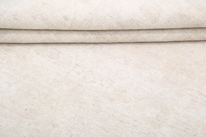Ivory Afghan Serenity Rug 5'11" x 8'5" Hand-Knotted | No. AT42354
