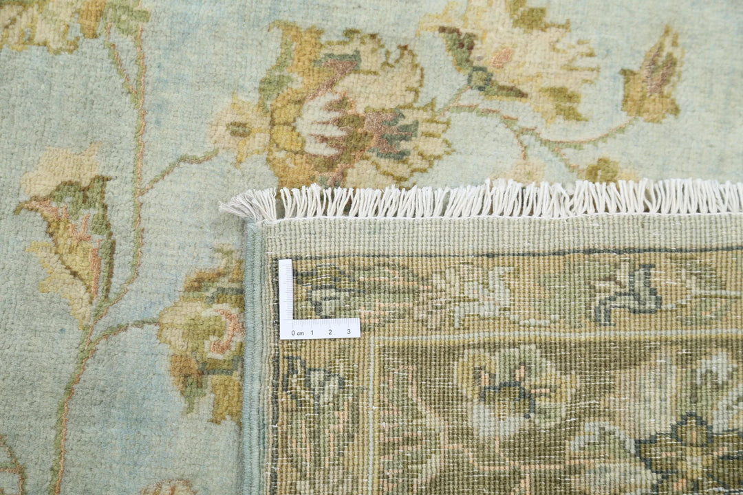Blue Indian Ziegler Rug 5' 10" x 8' 6" Hand-Knotted | No. AT42369