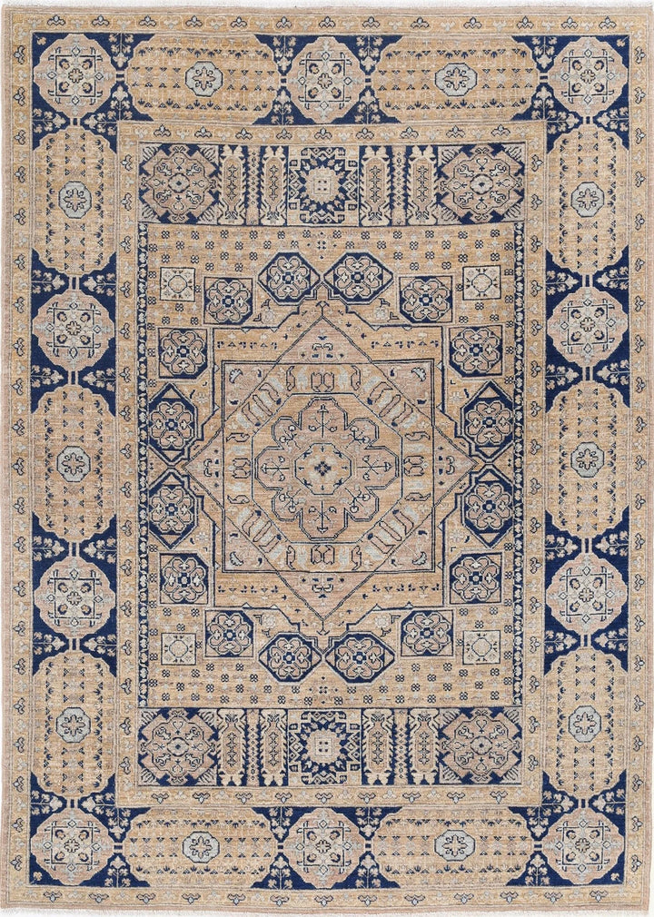 Afghan Mamluk Rug 5' 3" x 7' 5" Hand-Knotted | No. AT42460