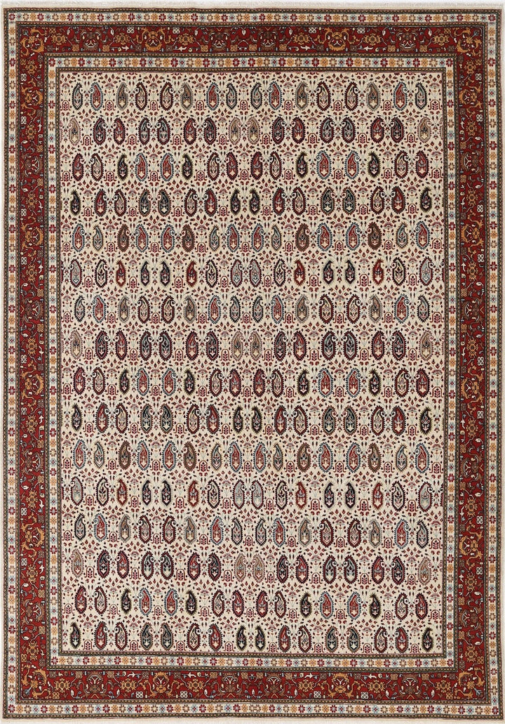 Persian Bote Rug 6' 5" x 9' 5" Hand-Knotted | No. AT42544