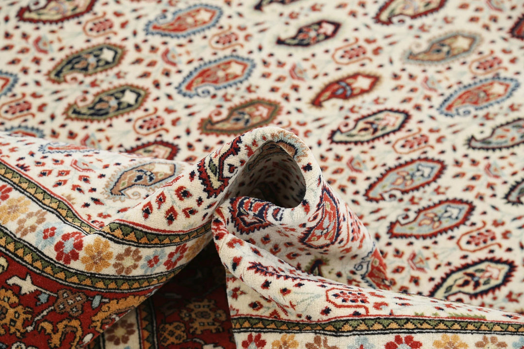 Persian Bote Rug 6' 5" x 9' 5" Hand-Knotted | No. AT42544