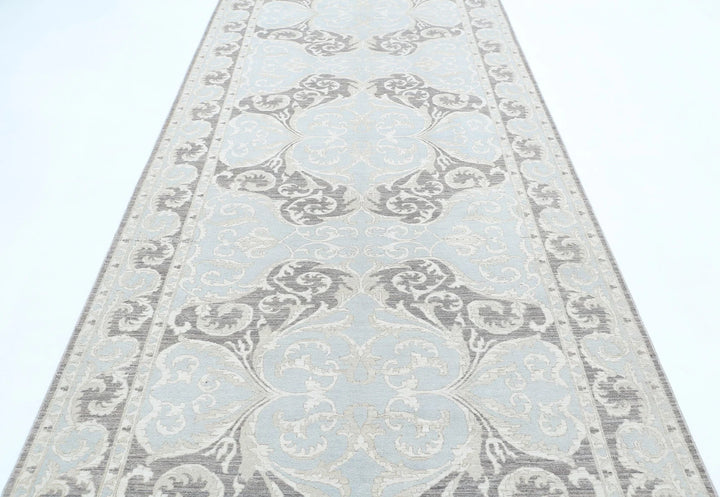 Afghan Serenity Runner Rug 4' 11" x 13' 2" Hand-Knotted | No. AT42546