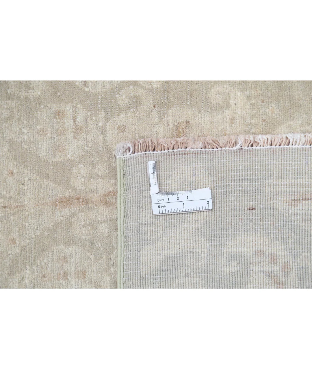 Grey Afghan Tabriz Rug 8' 10" x 11' 8" Hand-Knotted | No. AT42589