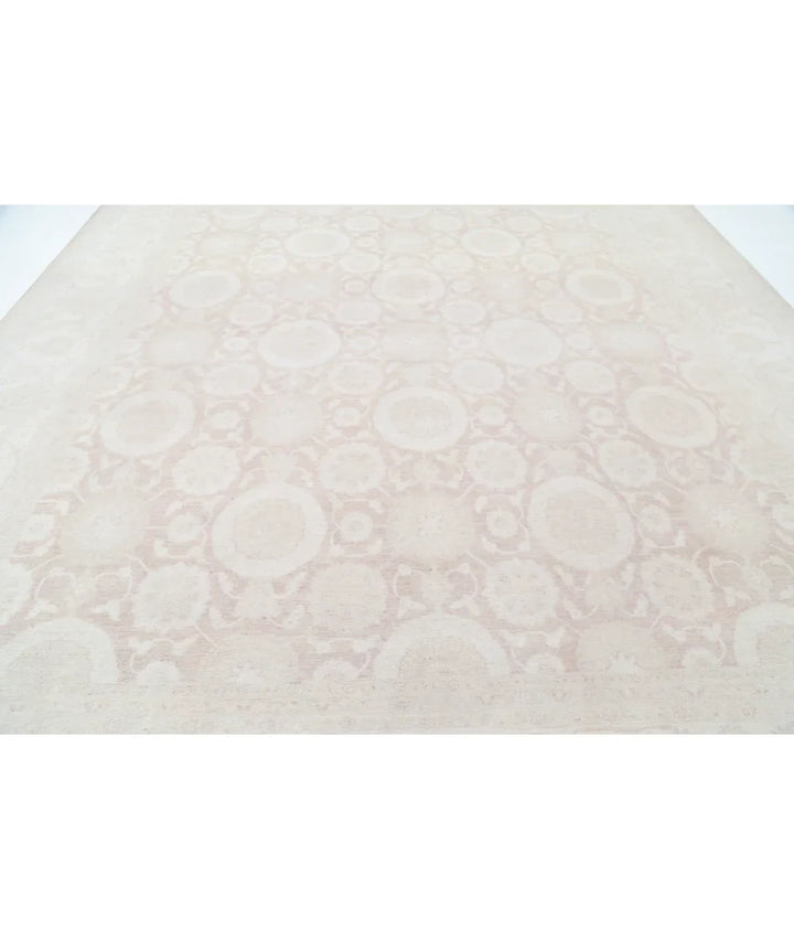 Brown Afghan Serenity Rug 11' 8" x 13' 4" Hand-Knotted | No. AT42597