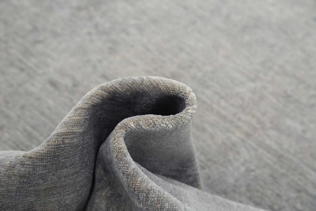 Grey Afghan Overdye Rug 8' 3" x 11' 9" Hand-Knotted | No. AT42605