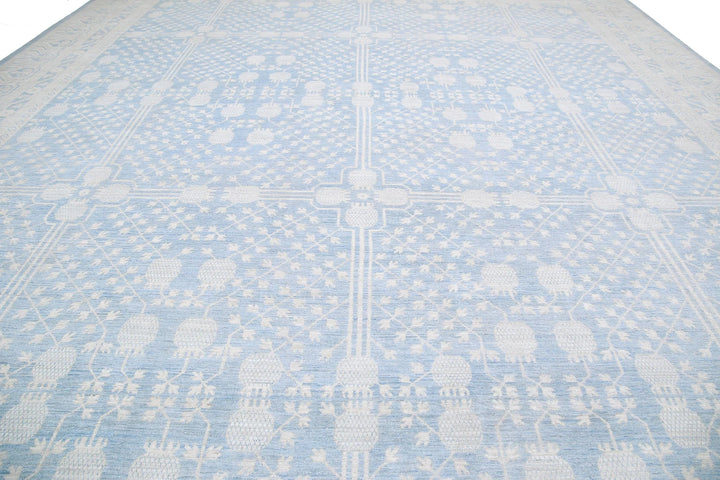 Afghan Khotan Rug 17' 5" x 25' 3" Hand-Knotted | No. AT42696