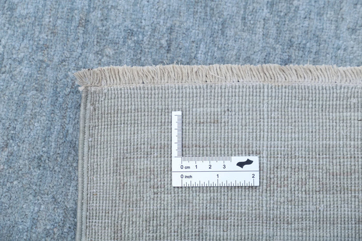 Blue Afghan Overdye Rug 8' 0" x 9' 7" Hand-Knotted | No. AT42761