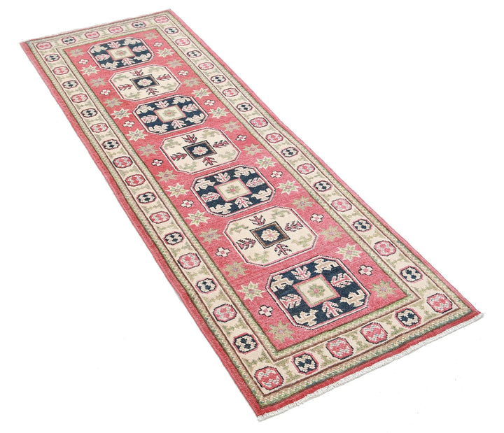 Afghan Kazak Rug 2' 0" x 5' 9" Hand-Knotted | No. AT42808