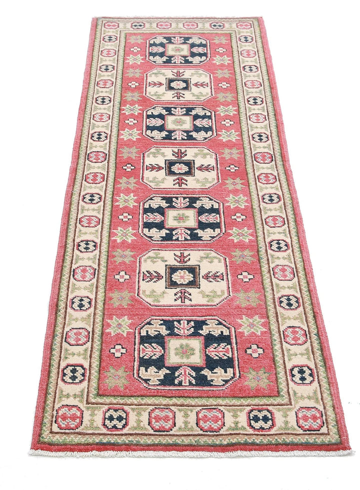 Afghan Kazak Rug 2' 0" x 5' 9" Hand-Knotted | No. AT42808