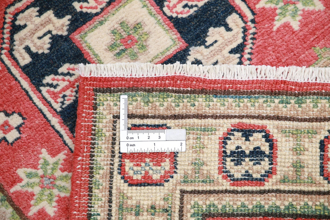 Afghan Kazak Rug 2' 0" x 5' 9" Hand-Knotted | No. AT42808
