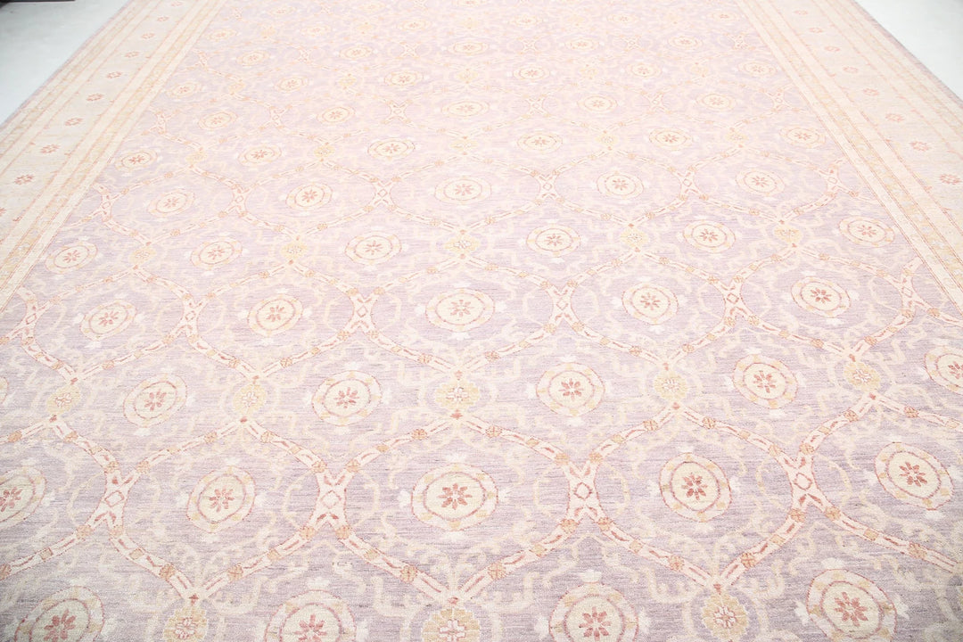 Afghan Serenity Rug 13' 11" x 18' 9" Hand-Knotted | No. AT42821